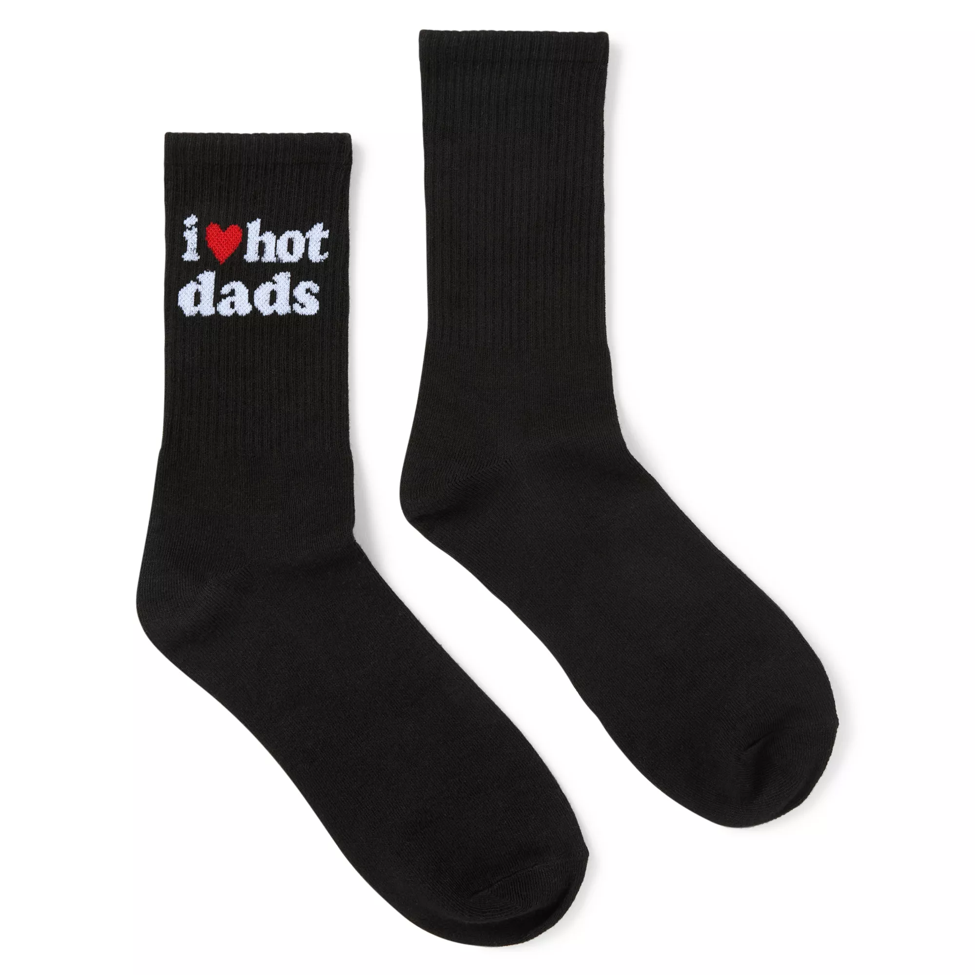 Danny Duncan I Heart Hot Dads Crew Socks at Spencer's