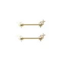Goldtone Star Nipple Barbells - 14 Gauge at Spencer's