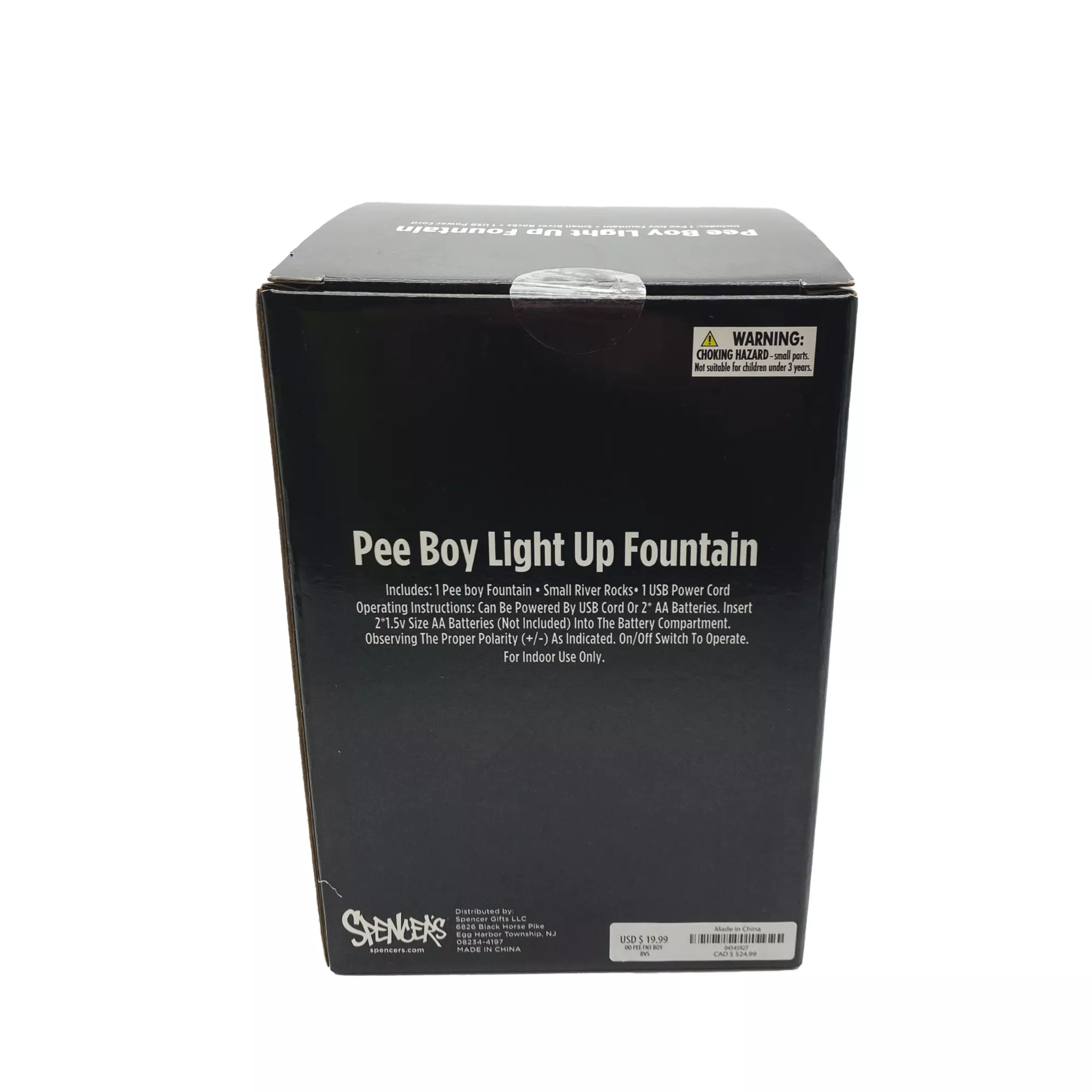 Pee Boy Light-Up Fountain at Spencer's