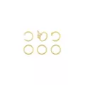 Multi-Pack 14K Gold Heart and Butterfly Hoops 6 Pack - 20 Gauge at Spencer's