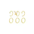 Multi-Pack 14K Gold Heart and Butterfly Hoops 6 Pack - 20 Gauge at Spencer's