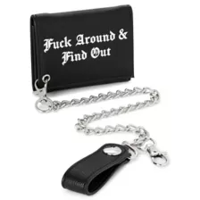 Fuck Around and Find Out Chain Wallet at Spencer's