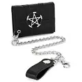 Black Pentagram Chain Wallet at Spencer's