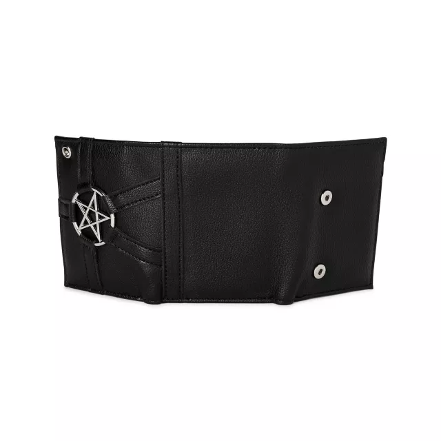 Black Pentagram Chain Wallet at Spencer's
