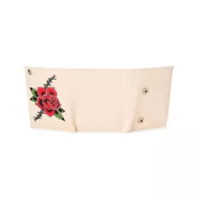 Tan Barbed Wire Rose Chain Wallet at Spencer's
