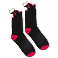 Heart Hardware Ruffle Crew Socks at Spencer's