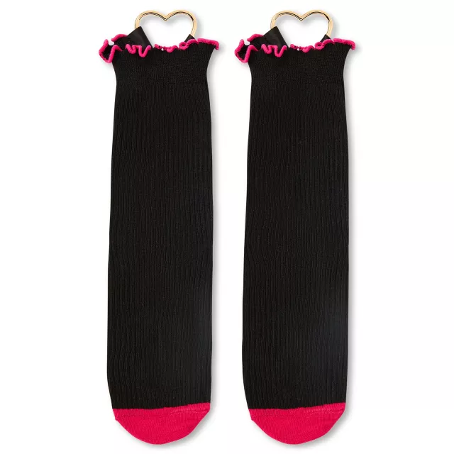 Heart Hardware Ruffle Crew Socks at Spencer's