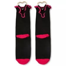 Heart Hardware Ruffle Crew Socks at Spencer's