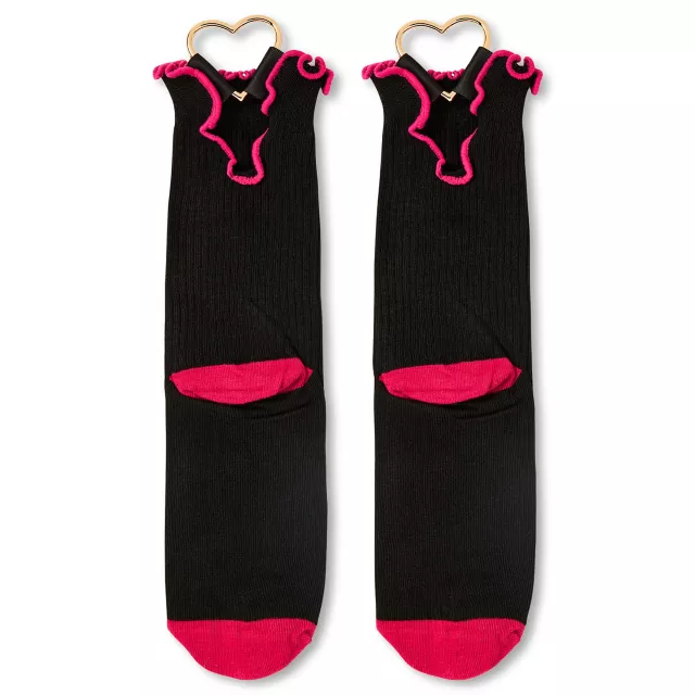 Heart Hardware Ruffle Crew Socks at Spencer's