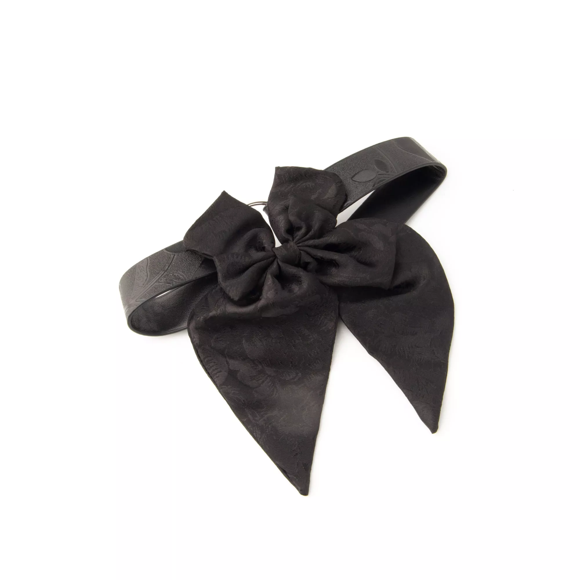 Black Oversized Bow Choker Necklace at Spencer's