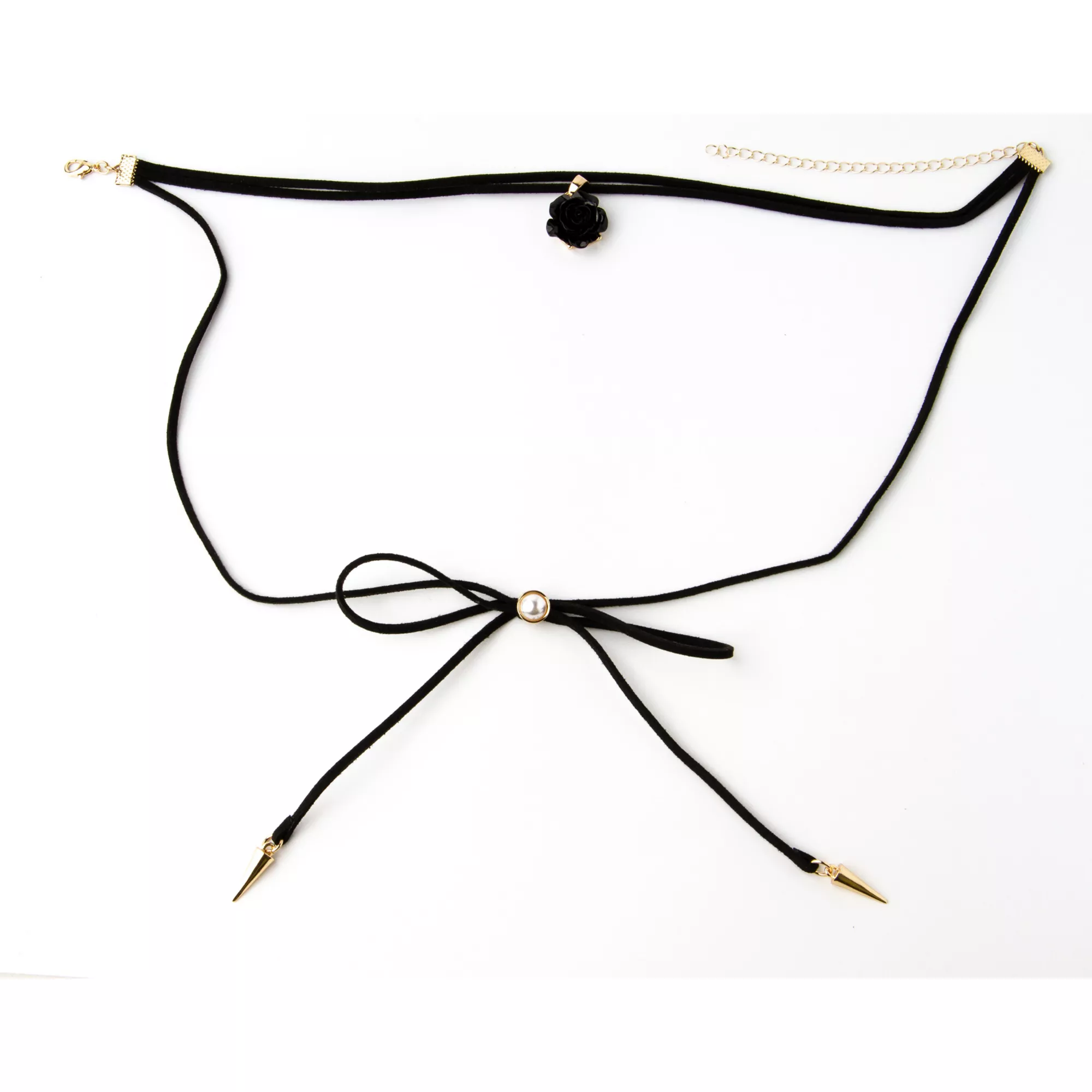 Rosette Wrap Choker Necklace at Spencer's