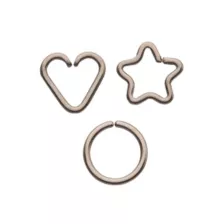 Multi-Pack Silvertone Seamless Hoop Heart and Star Earrings 3 Pack - 16 Gauge at Spencer's