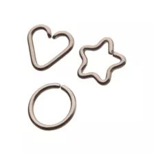 Multi-Pack Silvertone Seamless Hoop Heart and Star Earrings 3 Pack - 16 Gauge at Spencer's