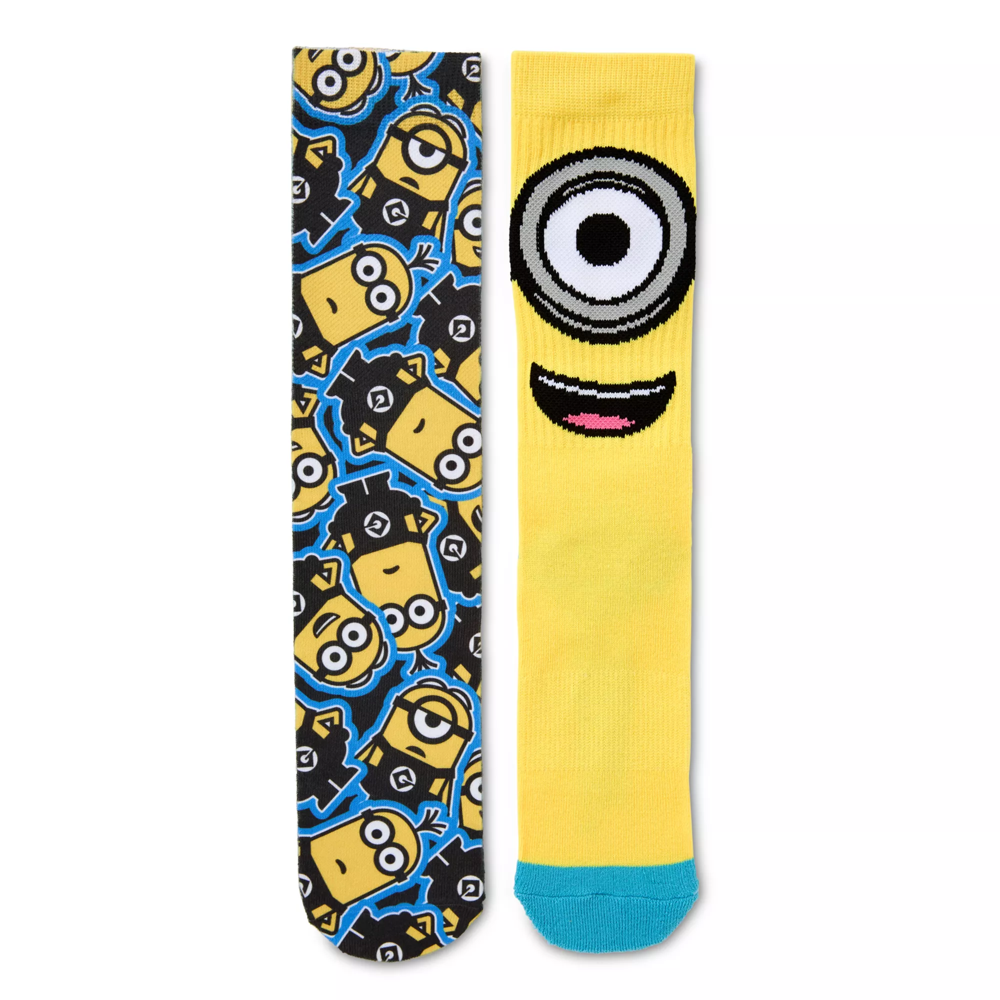 Minions Crew Socks - 2 Pack at Spencer's