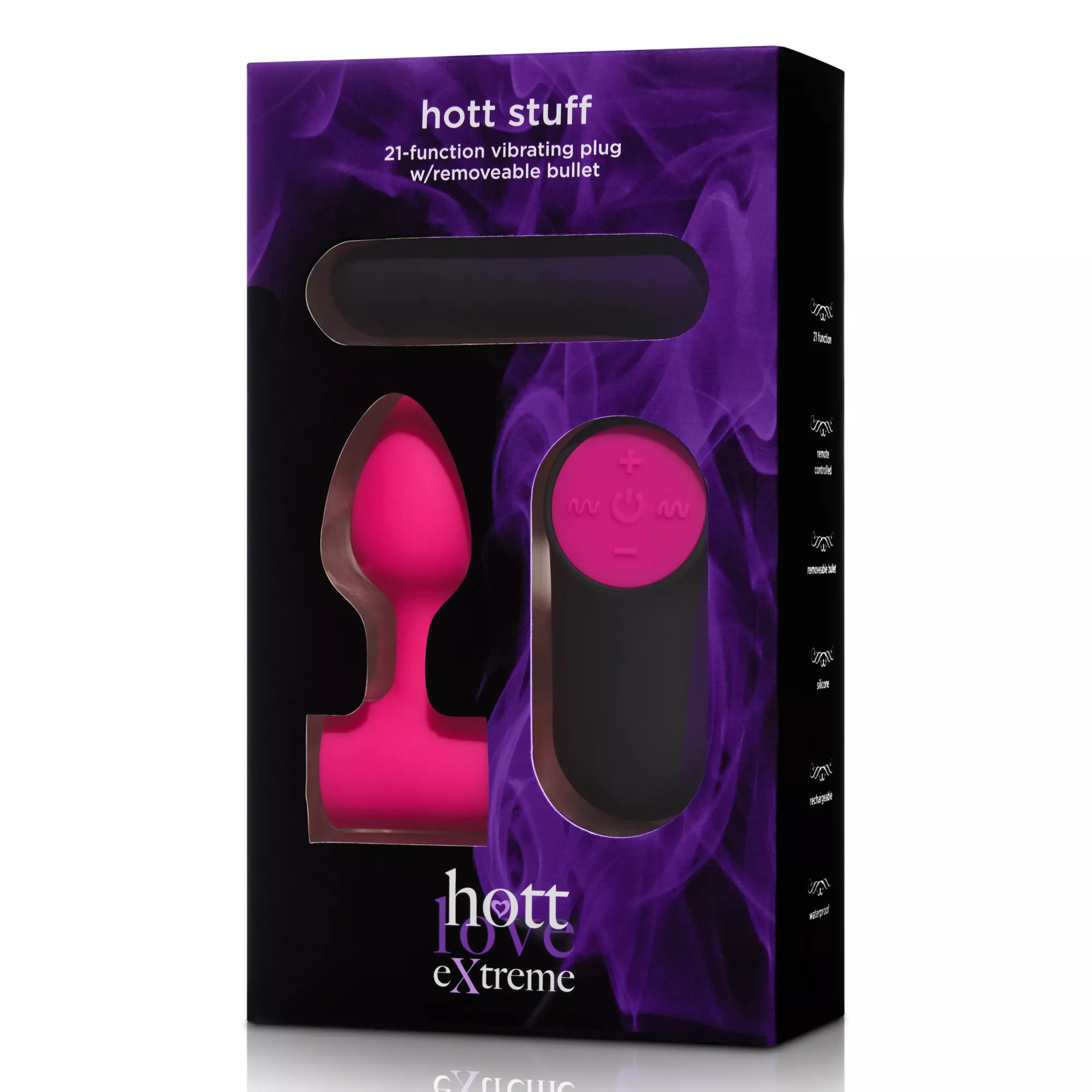 Hott Stuff Remote Control Vibrating Butt Plug - Hott Love Extreme at Spencer's