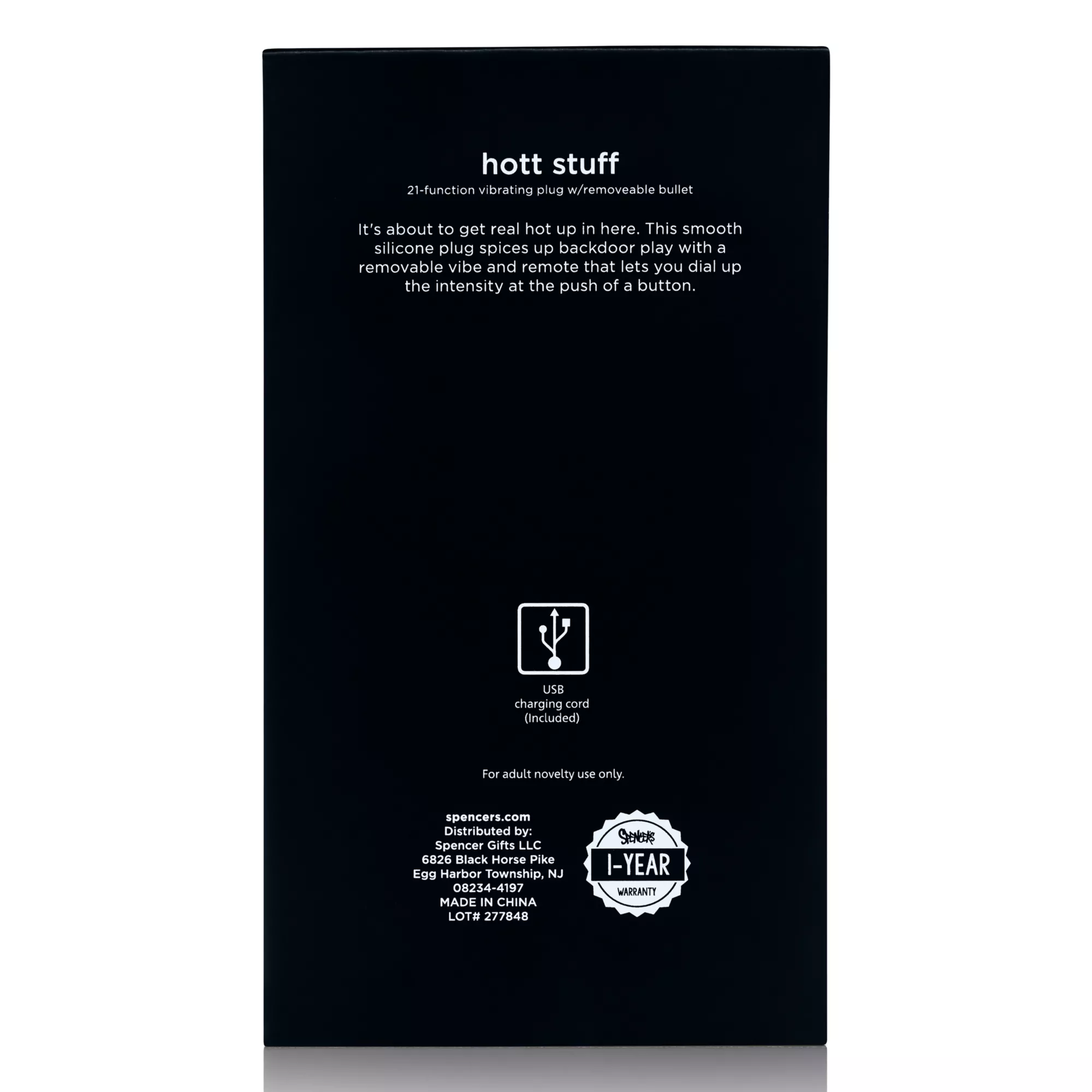 Hott Stuff Remote Control Vibrating Butt Plug - Hott Love Extreme at Spencer's