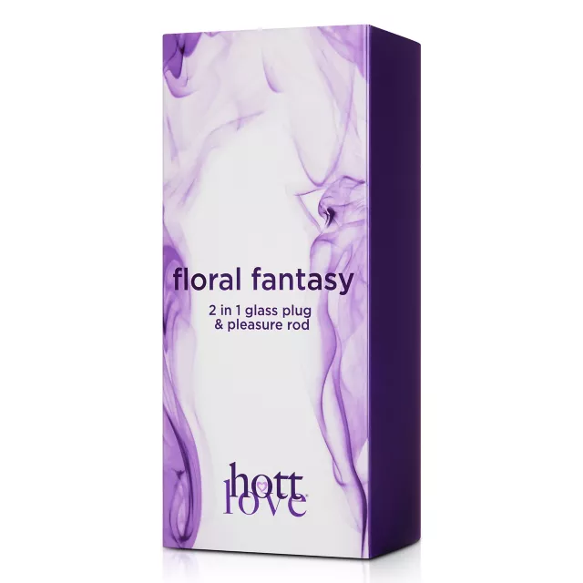 Hott Love Floral Fantasy Glass Butt Plug at Spencer's