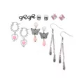 Multi-Pack Gothic Coquette Stud and Dangle Earrings - 6 Pair at Spencer's