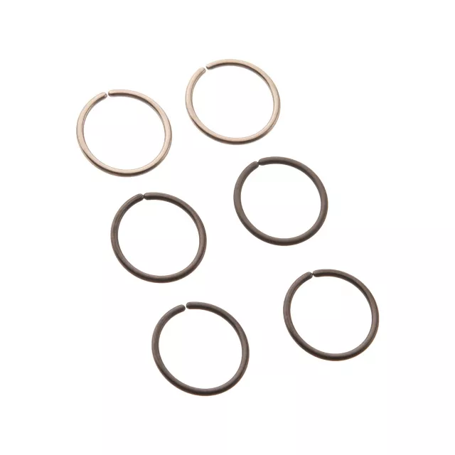 Multi-Pack Silvertone Seamless Hoop Rings 6 Pack - 20 Gauge at Spencer's