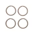 Multi-Pack Silvertone Seamless Hoop Nose Rings 4 Pack - 16 Gauge at Spencer's