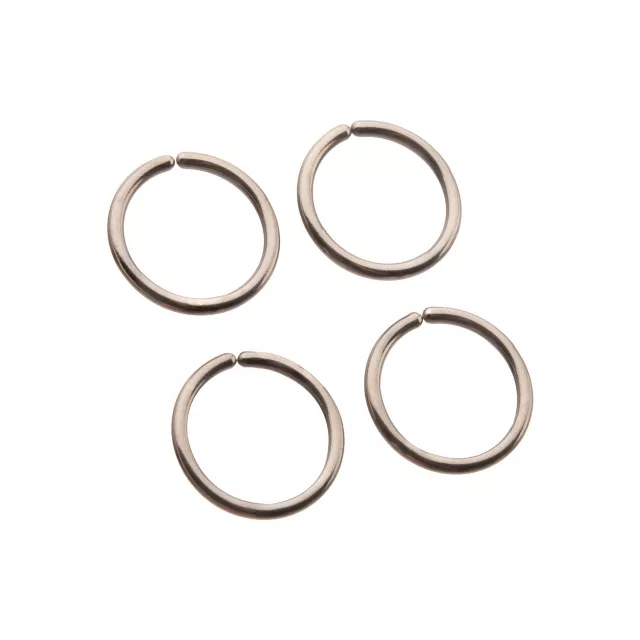 Multi-Pack Silvertone Seamless Hoop Nose Rings 4 Pack - 16 Gauge at Spencer's