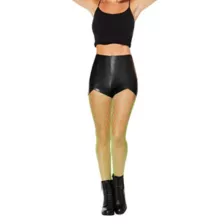 Neon Green Fishnet Tights at Spencer's