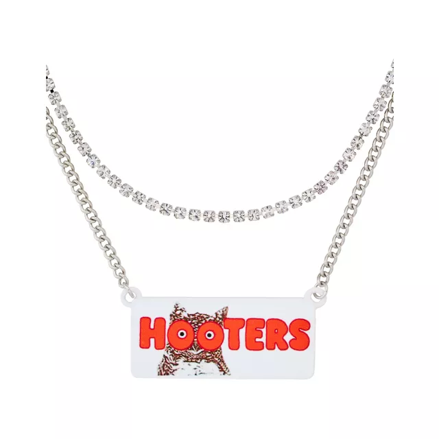 Hooters Rhinestone Owl Necklace at Spencer's