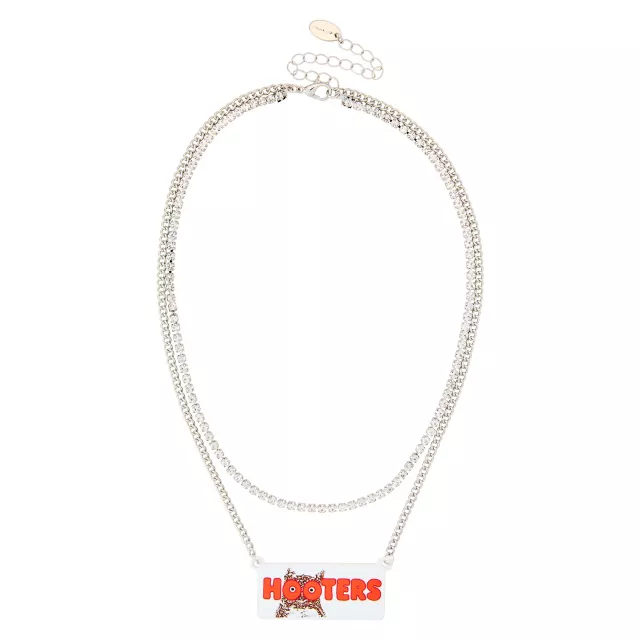 Hooters Rhinestone Owl Necklace at Spencer's