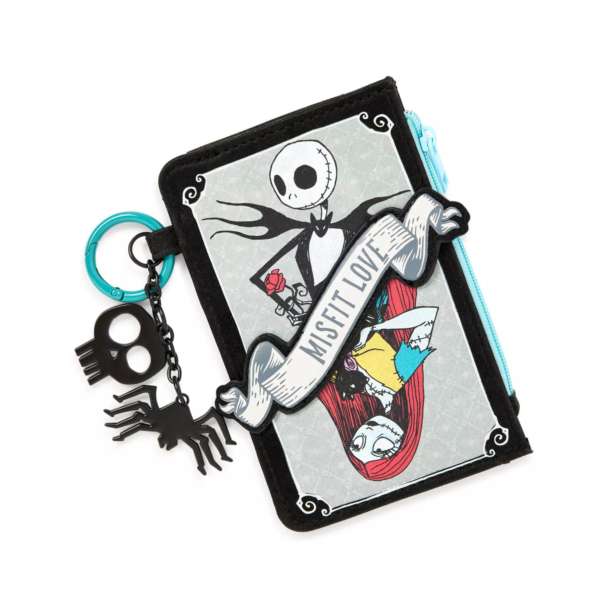 The Nightmare Before Christmas Misfit Love Zipper Wallet at Spencer's