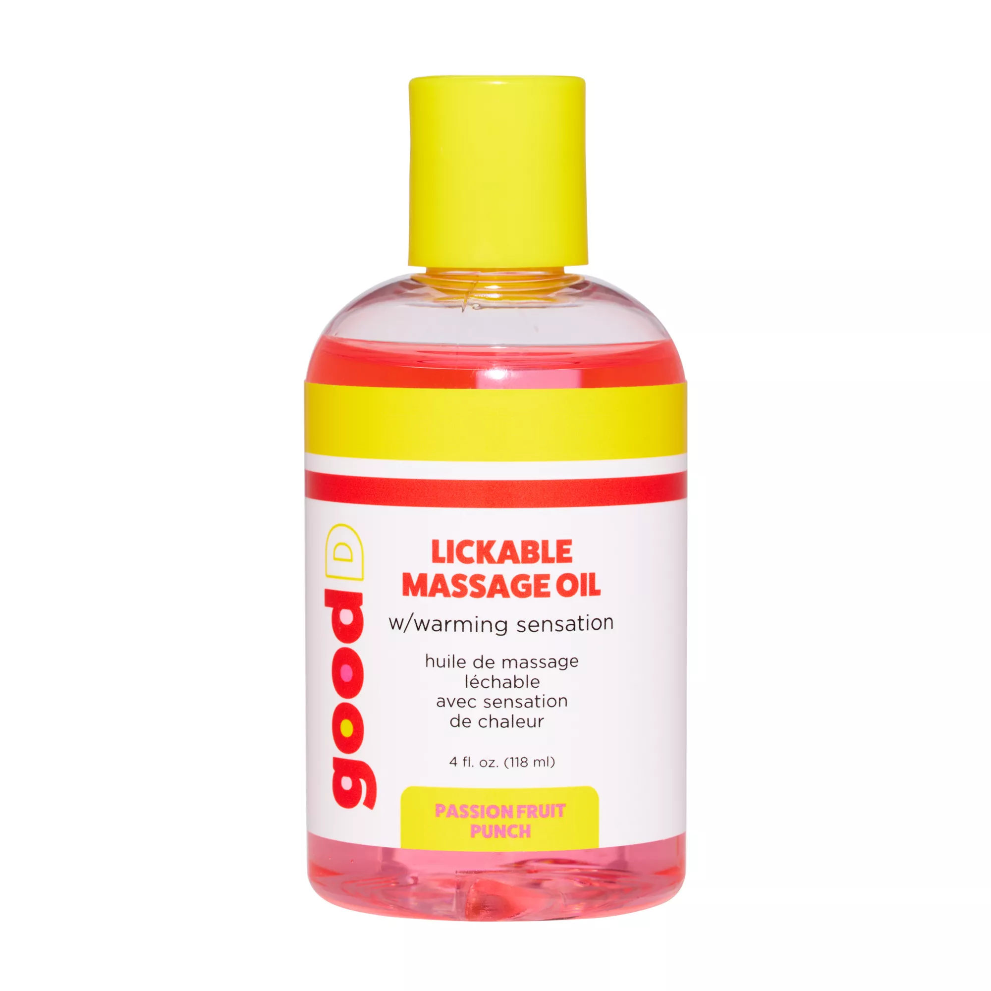 Passion Fruit Punch Flavored Lickable Warming Massage Oil 4 oz. - good D at Spencer's
