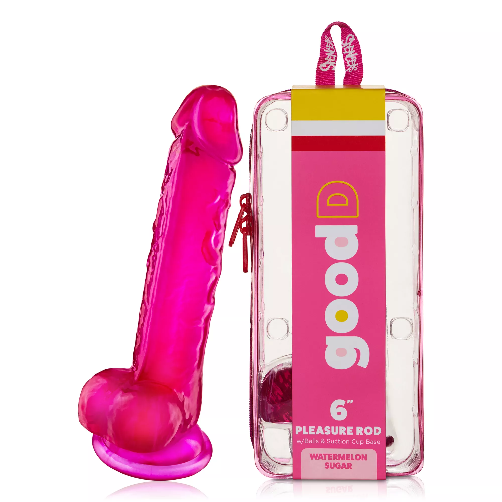 Watermelon Sugar Suction Cup Dildo with Balls 6 Inch – good D at Spencer's