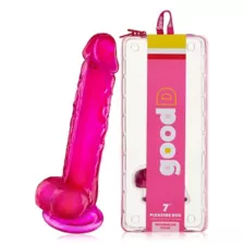 Watermelon Sugar Suction Cup Dildo with Balls 7 Inch – good D at Spencer's