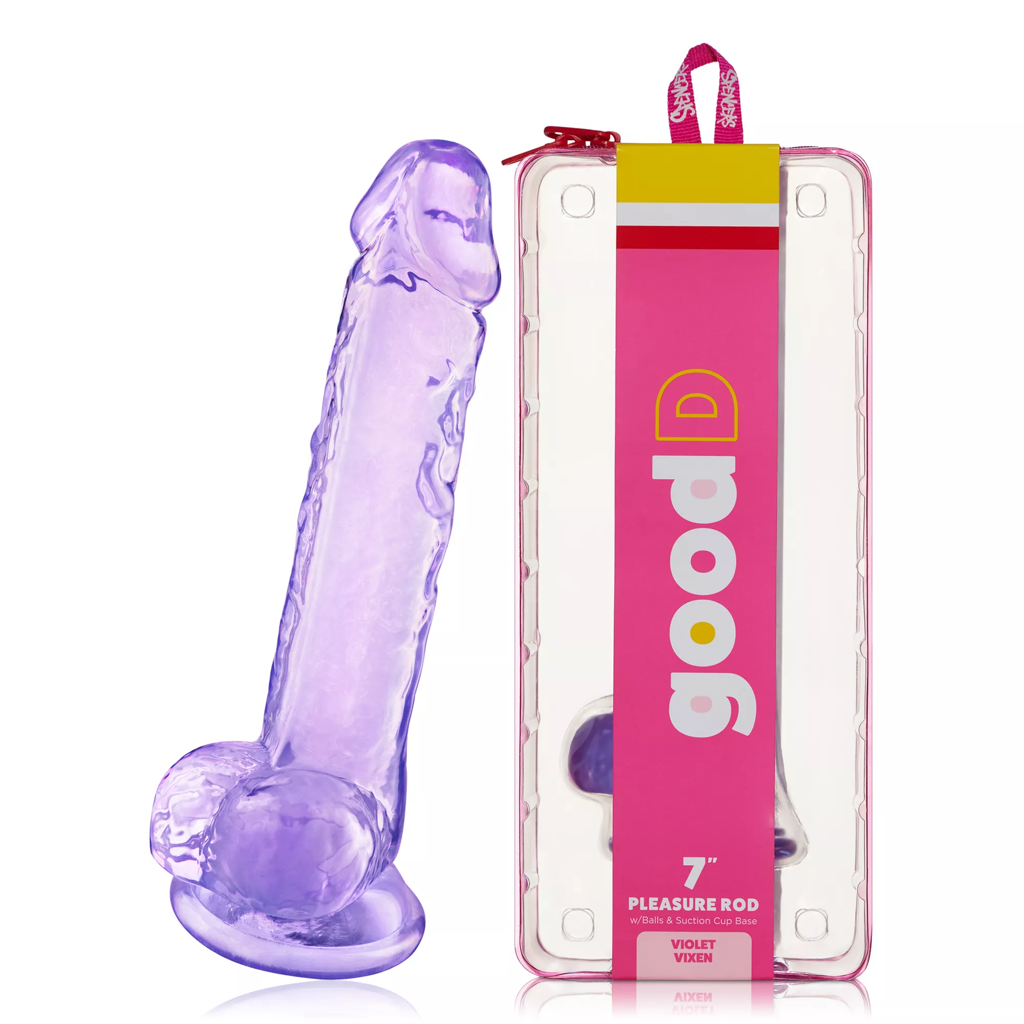 Violet Vixen Suction Cup Dildo with Balls 7 Inch – good D at Spencer's
