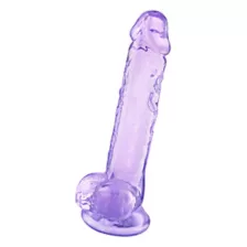 Violet Vixen Suction Cup Dildo with Balls 7 Inch – good D at Spencer's