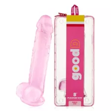 Bubble Gum Suction Cup Dildo with Balls 8 Inch – good D at Spencer's