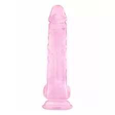 Bubble Gum Suction Cup Dildo with Balls 8 Inch – good D at Spencer's