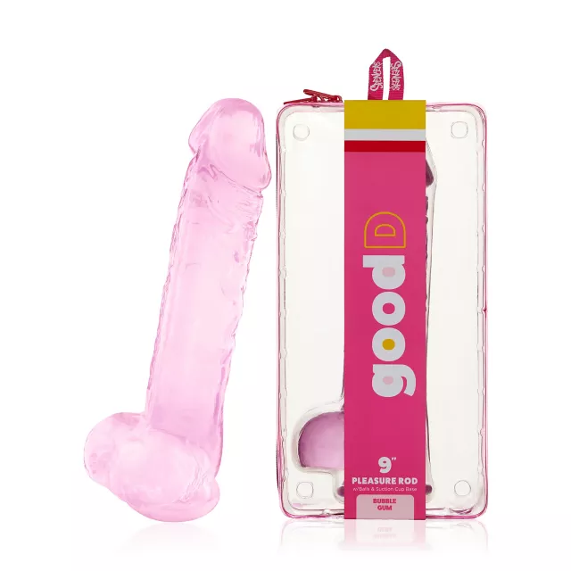 Bubble Gum Suction Cup Dildo with Balls 9 Inch – good D at Spencer's