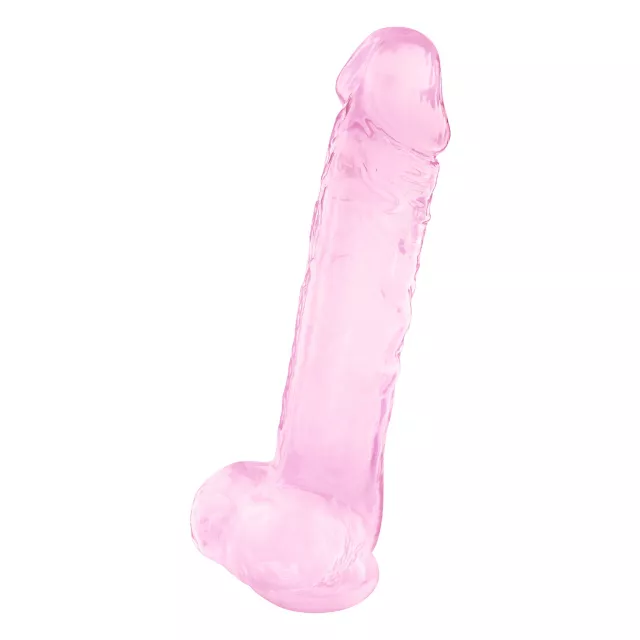 Bubble Gum Suction Cup Dildo with Balls 9 Inch – good D at Spencer's