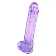 Violet Vixen Suction Cup Dildo with Balls 9 Inch – good D at Spencer's