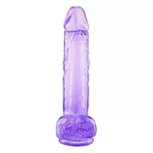 Violet Vixen Suction Cup Dildo with Balls 9 Inch – good D at Spencer's