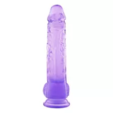 Violet Vixen Suction Cup Dildo with Balls 9 Inch – good D at Spencer's