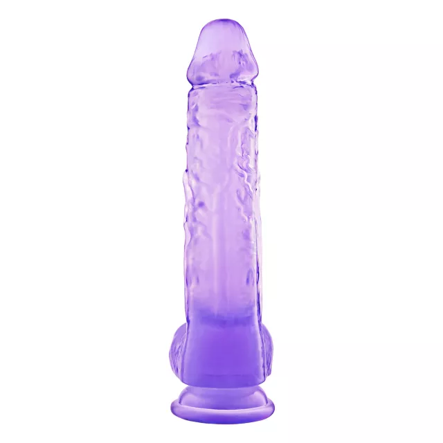 Violet Vixen Suction Cup Dildo with Balls 9 Inch – good D at Spencer's