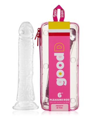 Frosty Bitch Clear Suction Cup Dildo 6 Inch  good D - Spencer's