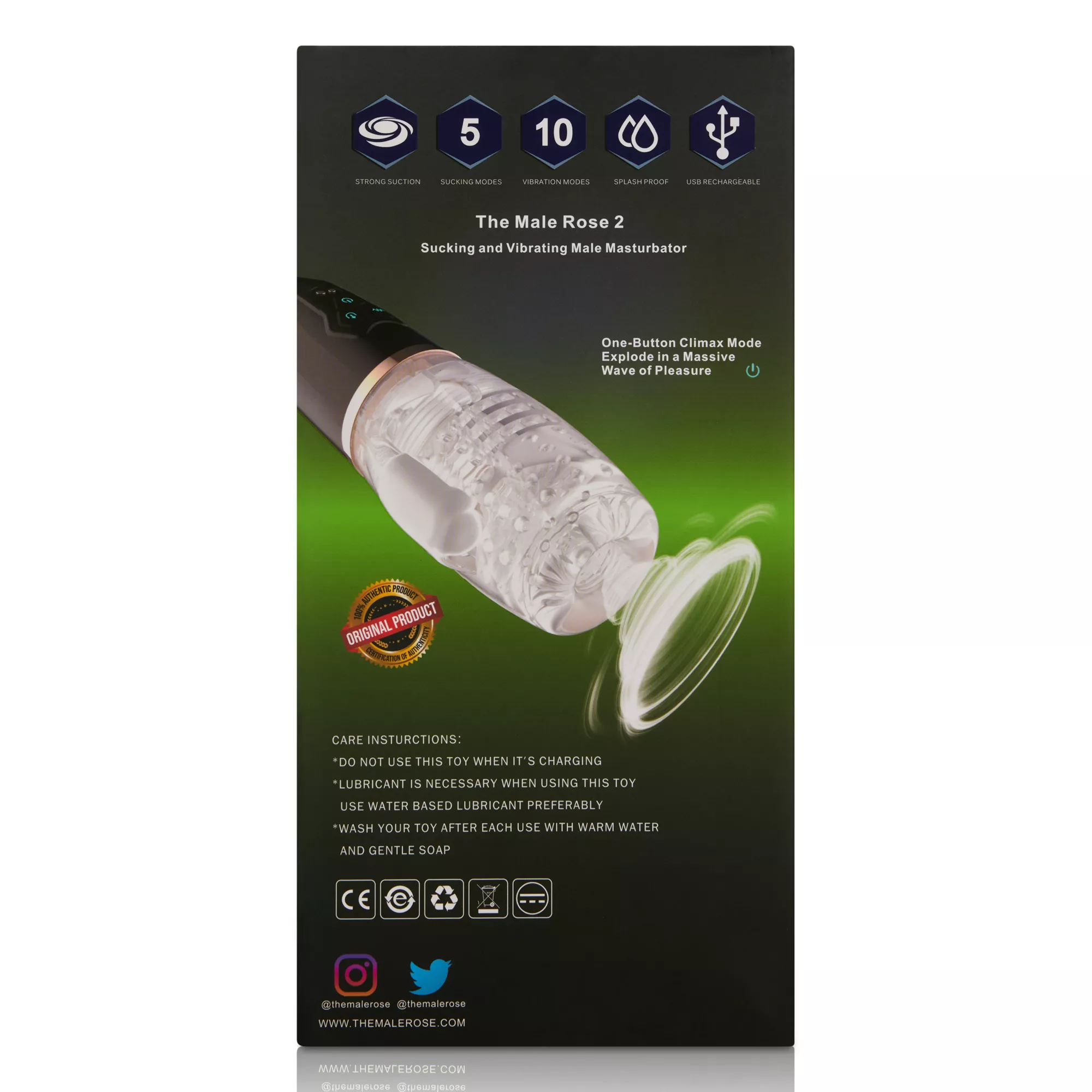 The Male Rose 2 Oral Sex Stroker at Spencer's