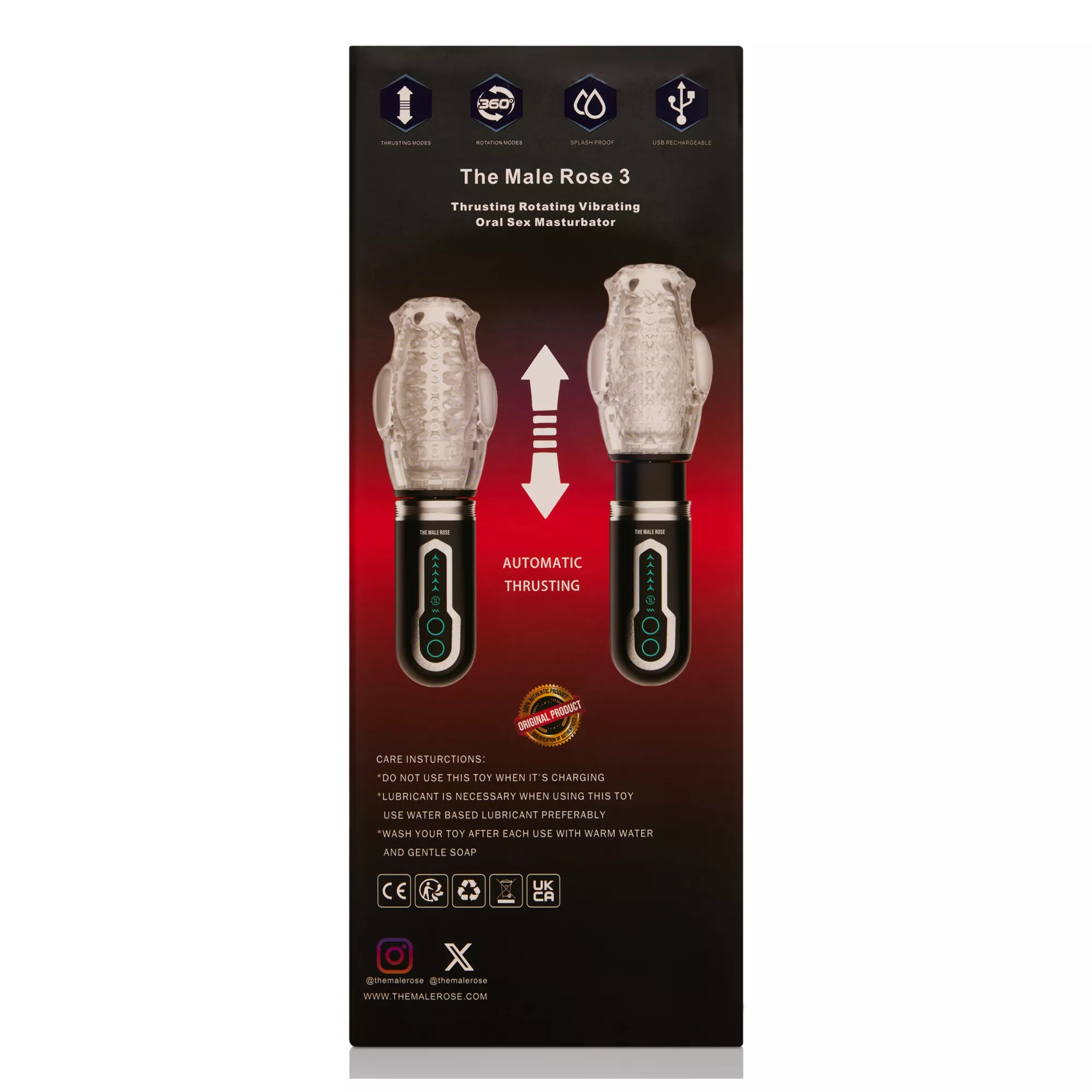 The Male Rose 3 Oral Sex Stroker at Spencer's