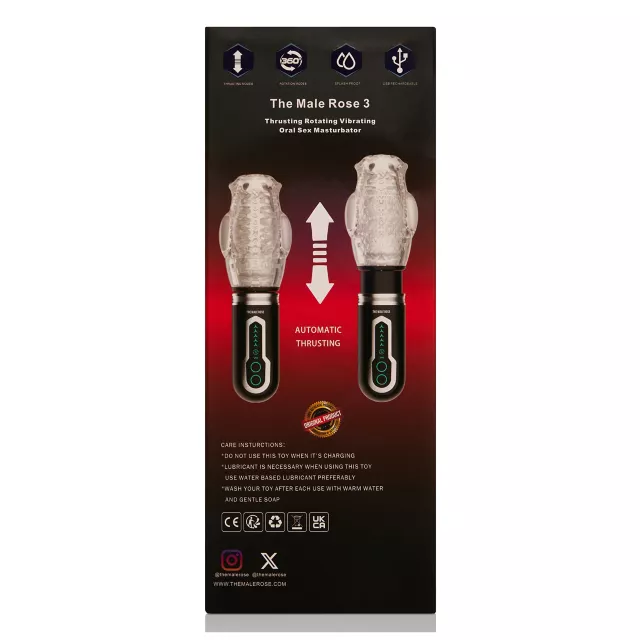 The Male Rose 3 Oral Sex Stroker at Spencer's