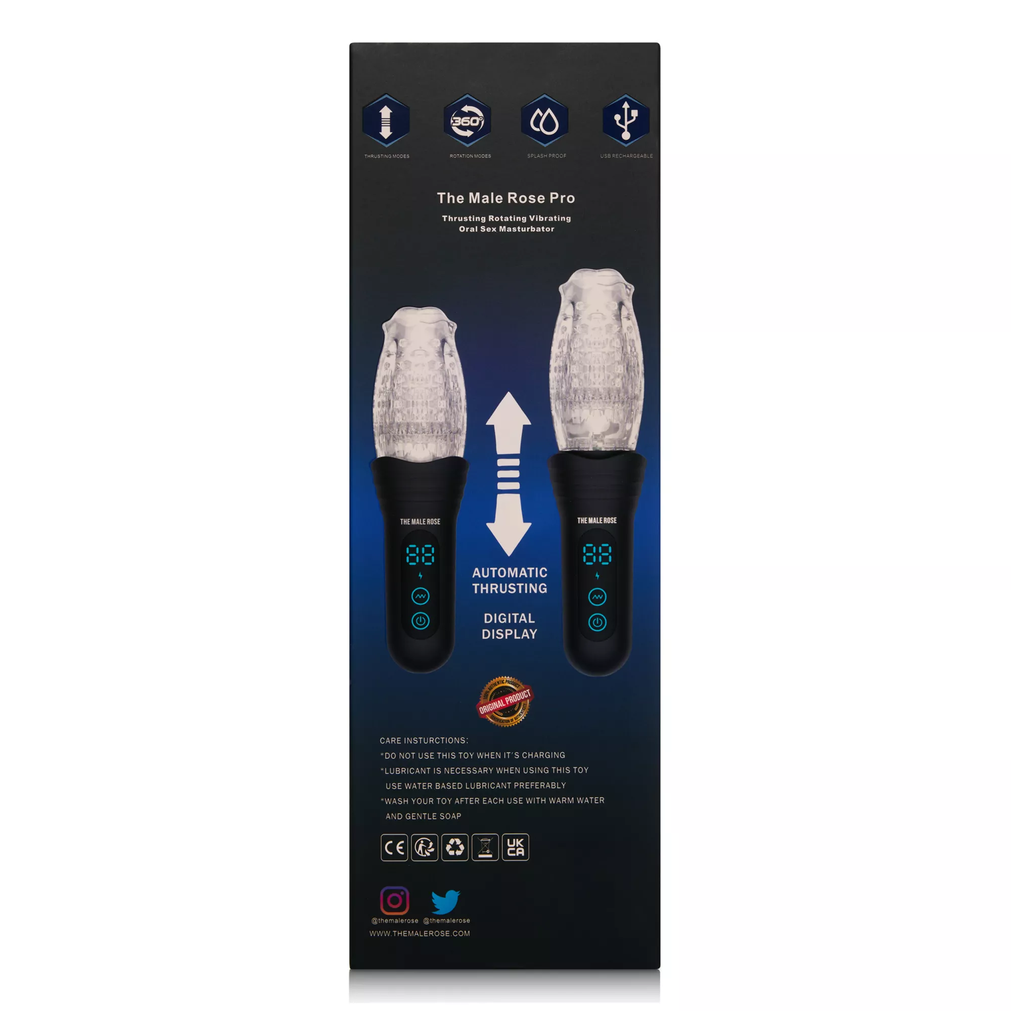 The Male Rose Pro Oral Sex Stroker at Spencer's