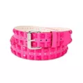 Neon Pink Studded Belt at Spencer's