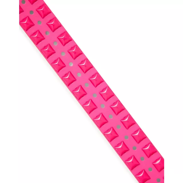 Neon Pink Studded Belt at Spencer's
