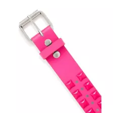 Neon Pink Studded Belt at Spencer's
